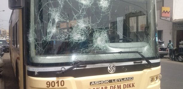 Grève des transporteurs: Un bus « Dakar Dem Dikk » a été saccagé à Diourbel.